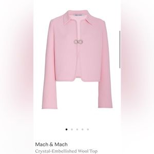 Mach & Mach
Crystal-Embellished Wool Top